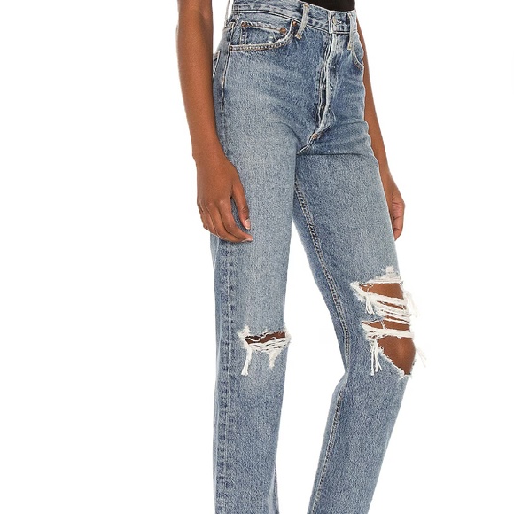 Agolde 90s Pinch Waist Jeans - Size 24 - Backdrop - Picture 1 of 4